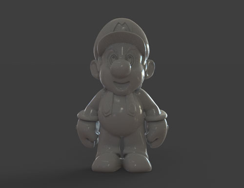 طرح سه بعدی شخصیت کارتنی ماریو