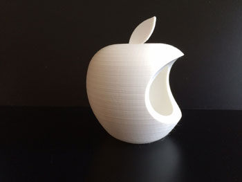 طرح سه بعدی سیب