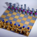 طرح سه بعدی صفحه شطرنج