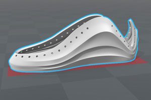 طرح سه بعدی رویه کفش