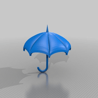 طرح سه بعدی چتر