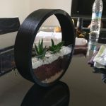 طرح سه بعدی گلدان شیشه ای