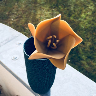 طرح سه بعدی گل