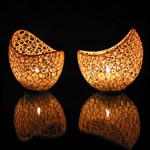 طرح سه بعدی جا شمعی