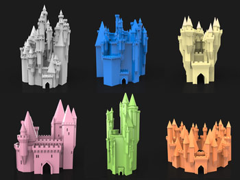 طرح سه بعدی قلعه