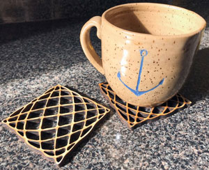 طرح سه بعدی زیر لیوانی