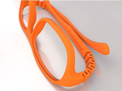 طرح سه بعدی عینک