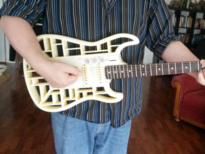 طرح سه بعدی گیتار