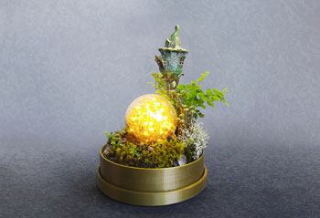 طرح سه بعدی قصر شیشه ای