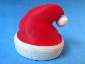 طرح سه بعدی کلاه کریسمس