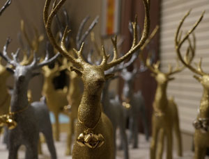 طرح سه بعدی گوزن کریسمس