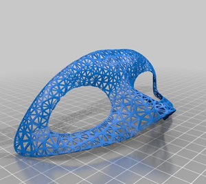 طرح سه بعدی ماسک