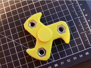 طرح سه بعدی اسپینر