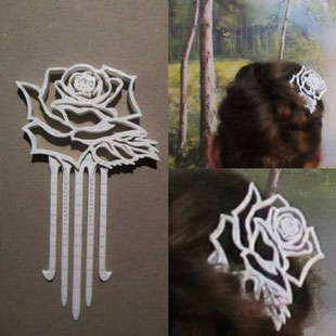  طرح سه بعدی گیره مو