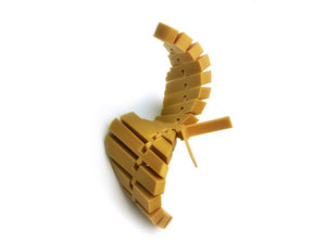 طرح سه بعدی پروانه انعطاف پذیر