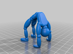 طرح سه بعدی مجسمه ورزشکار