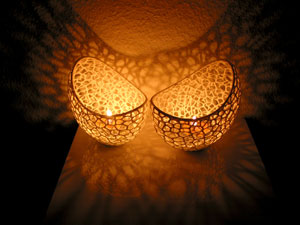 طرح سه بعدی جا شمعی