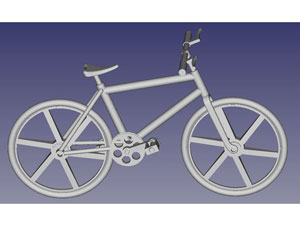 طرح سه بعدی دوچرخه