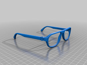 طرح سه بعدی عینک