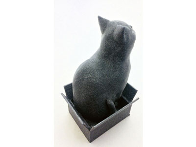 طرح سه بعدی گربه جعبه ای