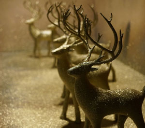 طرح سه بعدی گوزن کریسمس