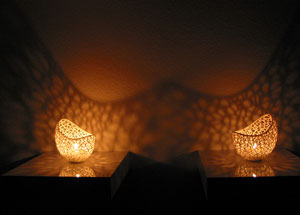 طرح سه بعدی جا شمعی