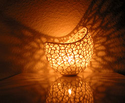 طرح سه بعدی جا شمعی