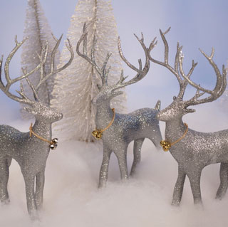 طرح سه بعدی گوزن کریسمس