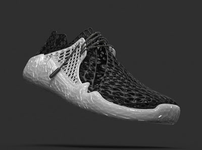 پرینت سه بعدی یک تکه کفش