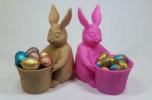 طرح سه بعدی شکلات خوری خرگوشی