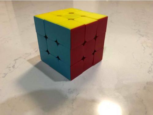 طرح سه بعدی روبیک رنگی