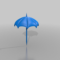 طرح سه بعدی چتر