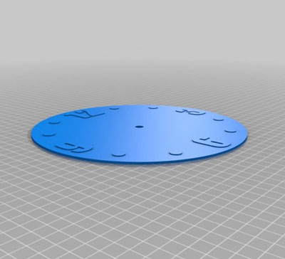 طرح سه بعدی ساعت