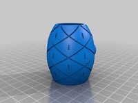 طرح سه بعدی گلدان آناناسی