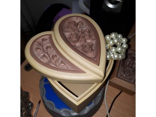 طرح سه بعدی جعبه جواهرات رز