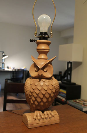 طرح سه بعدی آباژور جغد