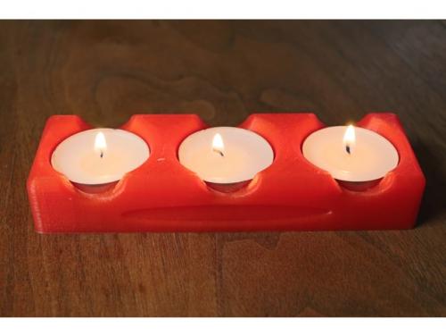 طرح سه بعدی شمعدان