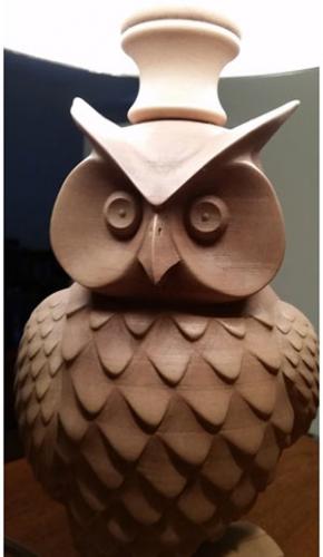 طرح سه بعدی آباژور جغد