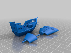 طرح سه بعدی کشتی