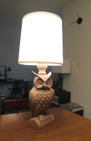 طرح سه بعدی آباژور جغد