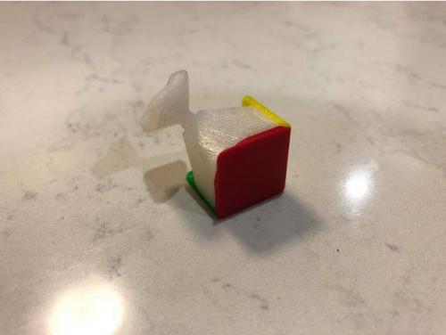 طرح سه بعدی روبیک رنگی