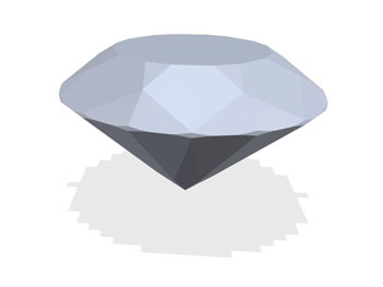 طرح سه بعدی الماس 3