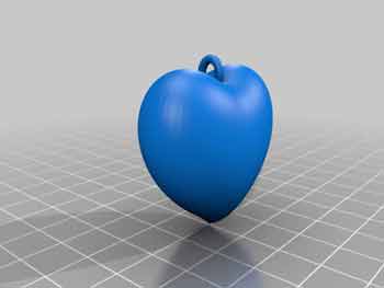 طرح سه بعدی قلب 3