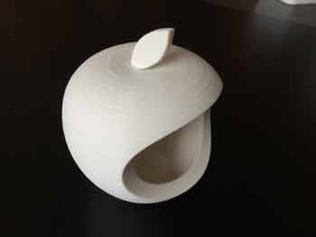 طرح سه بعدی سیب 3