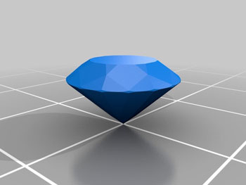 طرح سه بعدی الماس 1