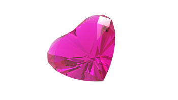 طرح سه بعدی قلب الماسی