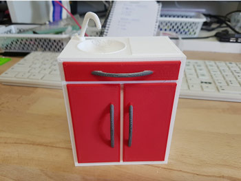 طرح سه بعدی کابینت 4