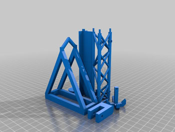 طرح سه بعدی جرثقیل 3