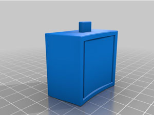 طرح سه بعدی دراور تک کشو